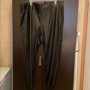 Faux leather leggings